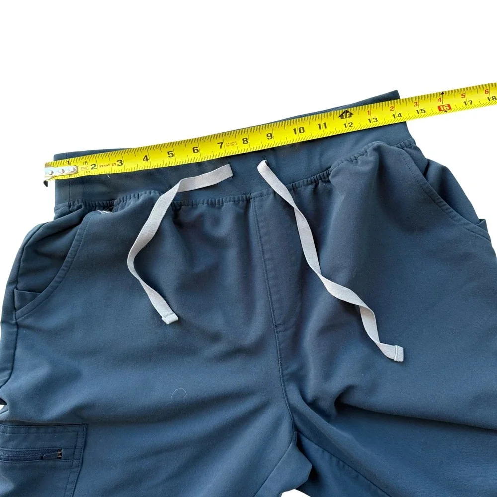FIGS Technical Collection Navy Blue Jogger Scrub Pants Men Medium Cargo Pockets